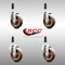 Service Caster 4 Inch 316SS High Temp Glass Filled Nylon 7/8 Inch Expanding Stem Caster Set SCC-SS316EX20S414-GFNSHT-78-4 - alternate 2